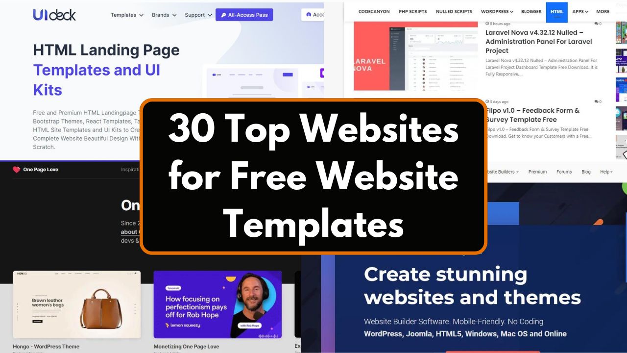 Discover 30 Top Websites for Free Website Templates.jpg